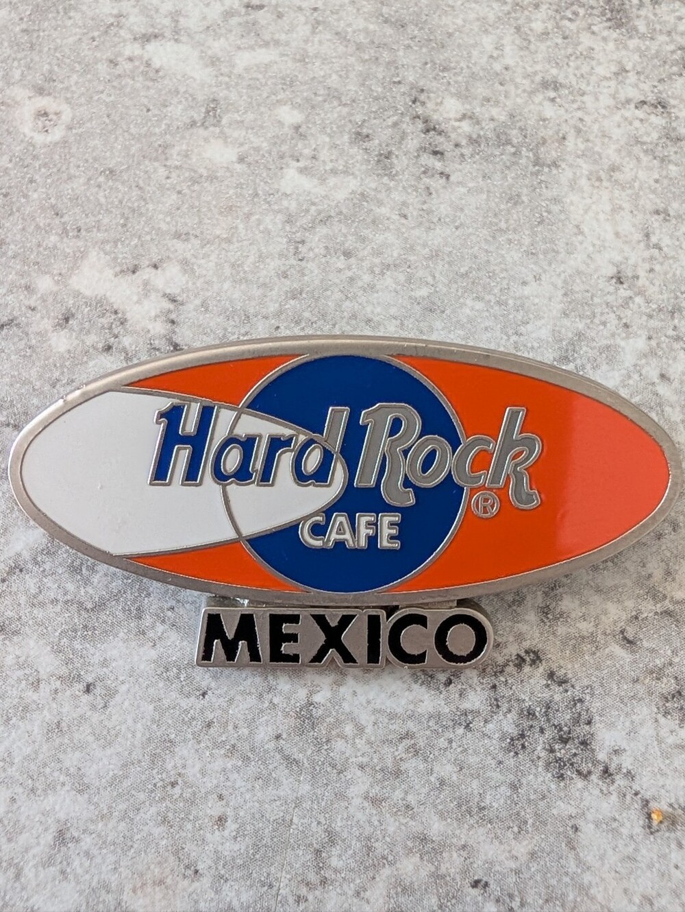 Hard Rock Cafe Orange, Blue & White Mexico Collectible Pin